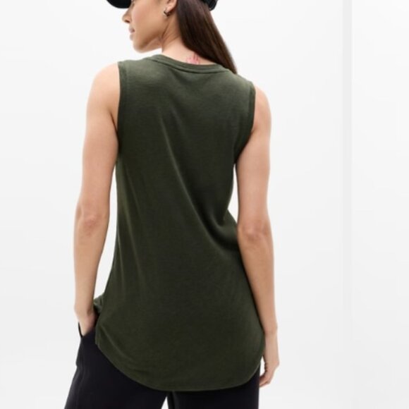 NWT Athleta Breezy Tank size small Forest Aspen Olive - Picture 3 of 4
